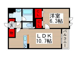 カンパネラの物件間取画像